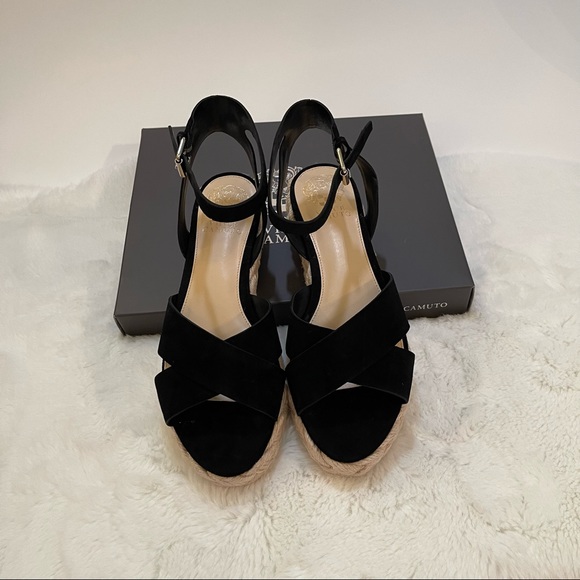 🆕🏷Vince Camuto ankle strap espadrilles braided flatform sandals - Picture 6 of 13